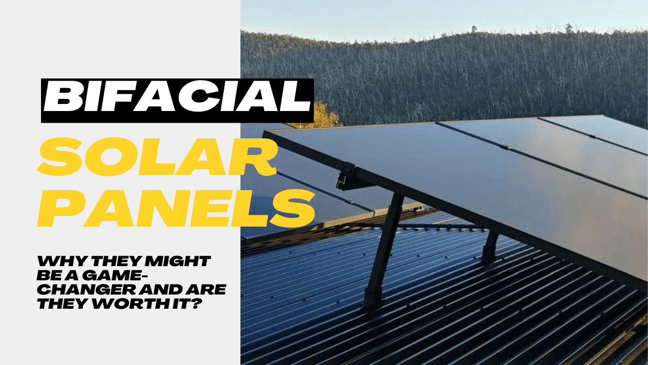 Bifacial solar panels