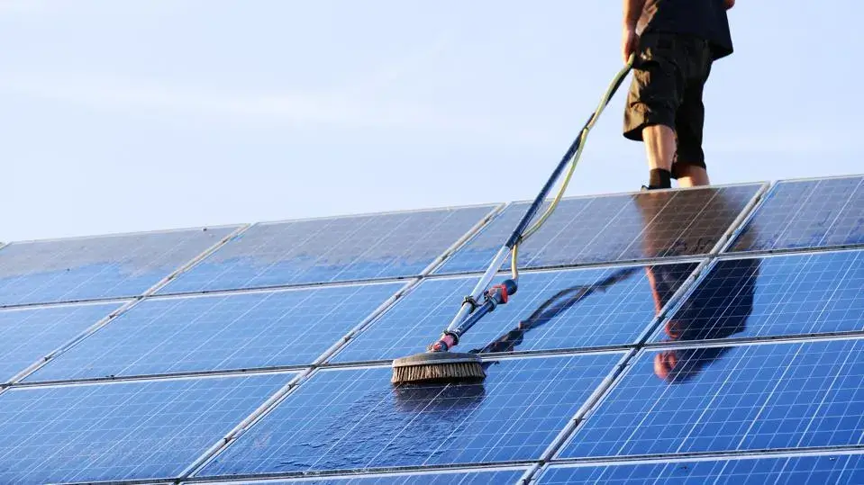 how to clean solar panels at home
